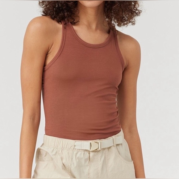 *NWT* Outdoor Voices SheerRib Tank Cappuccino Modal Elastane Size XXS - Picture 6 of 6
